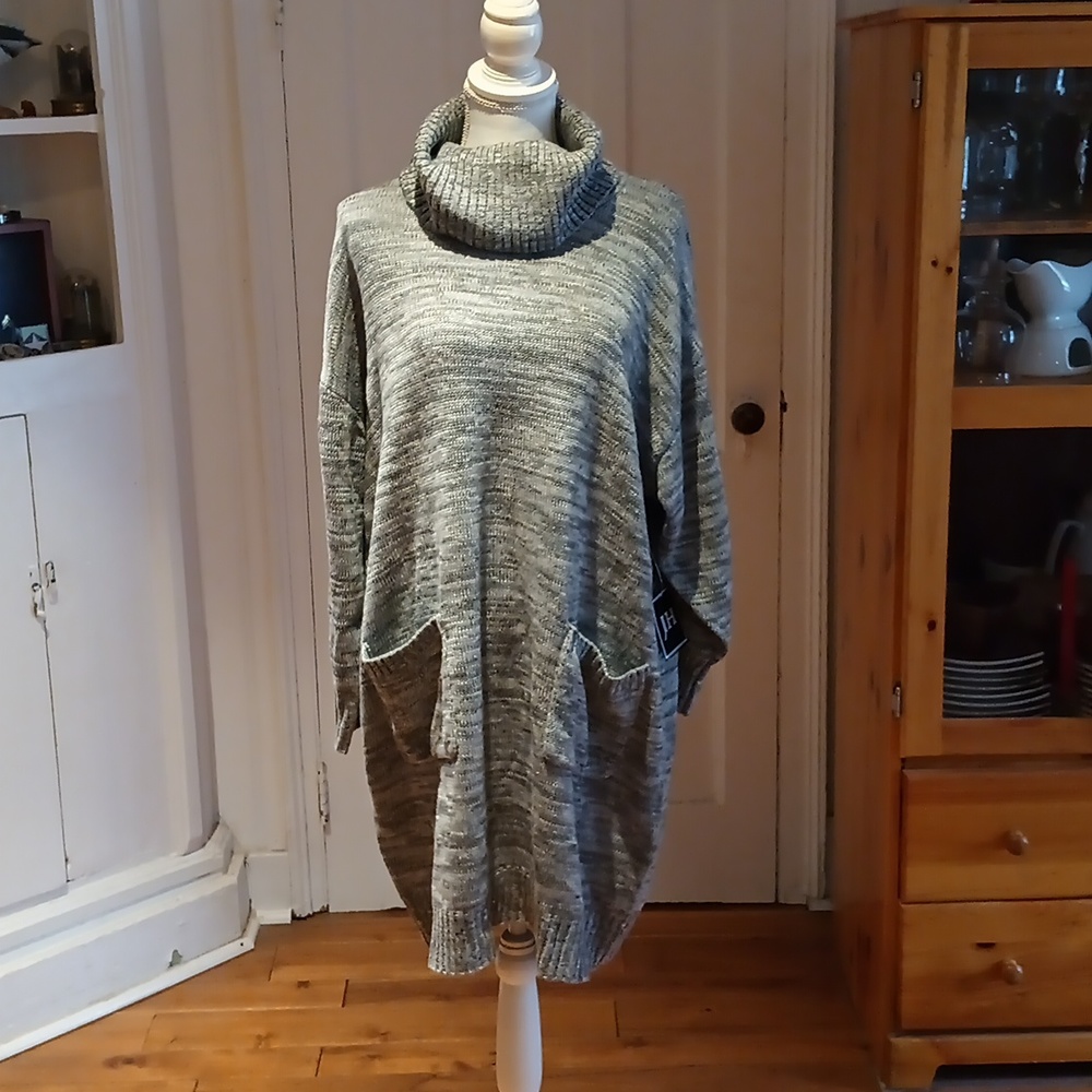Jessica Howard Cowl Neck Sweater Dress